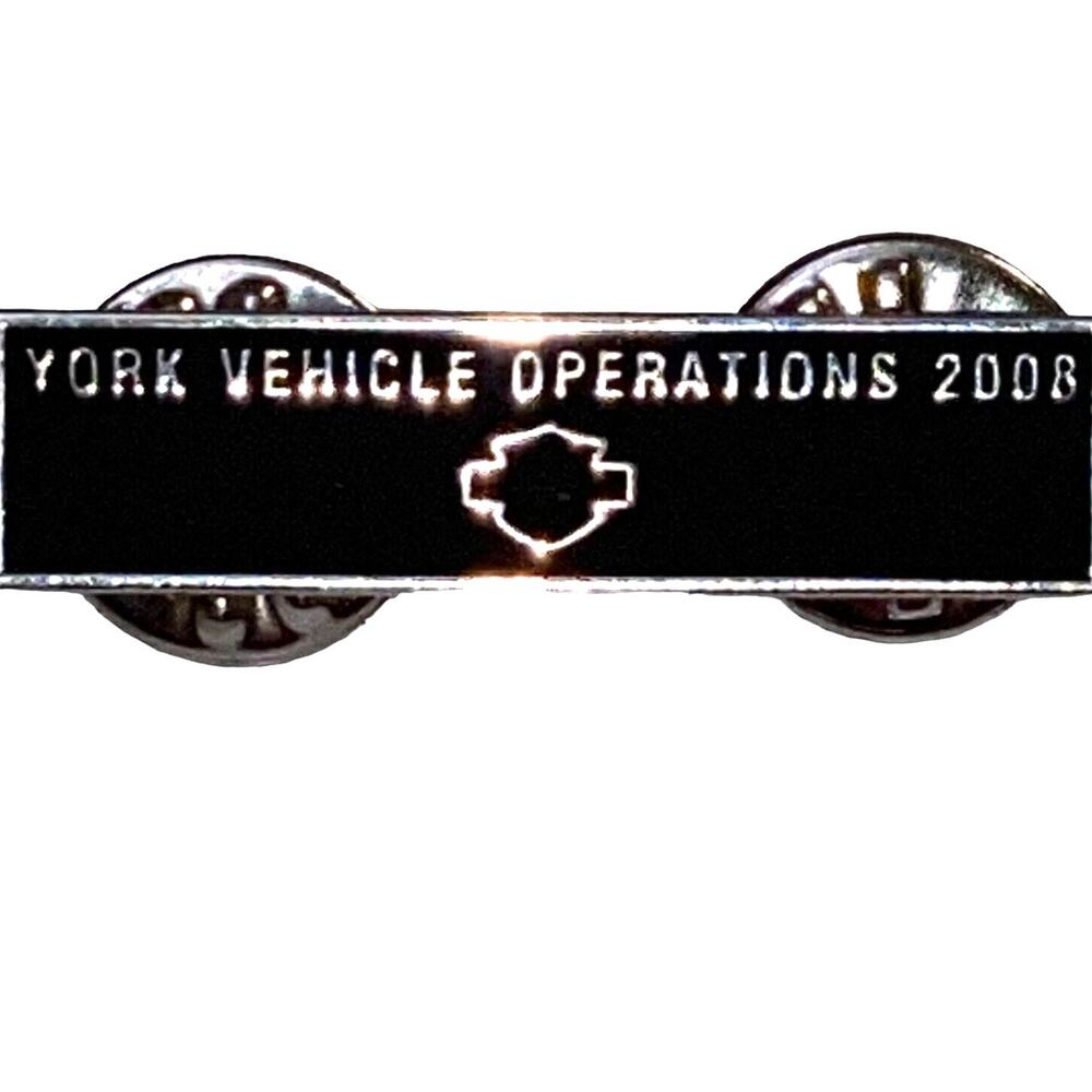 York Vehicle Operations 2008 Pin Pennsylvania Factory Shield Biker Moto Style